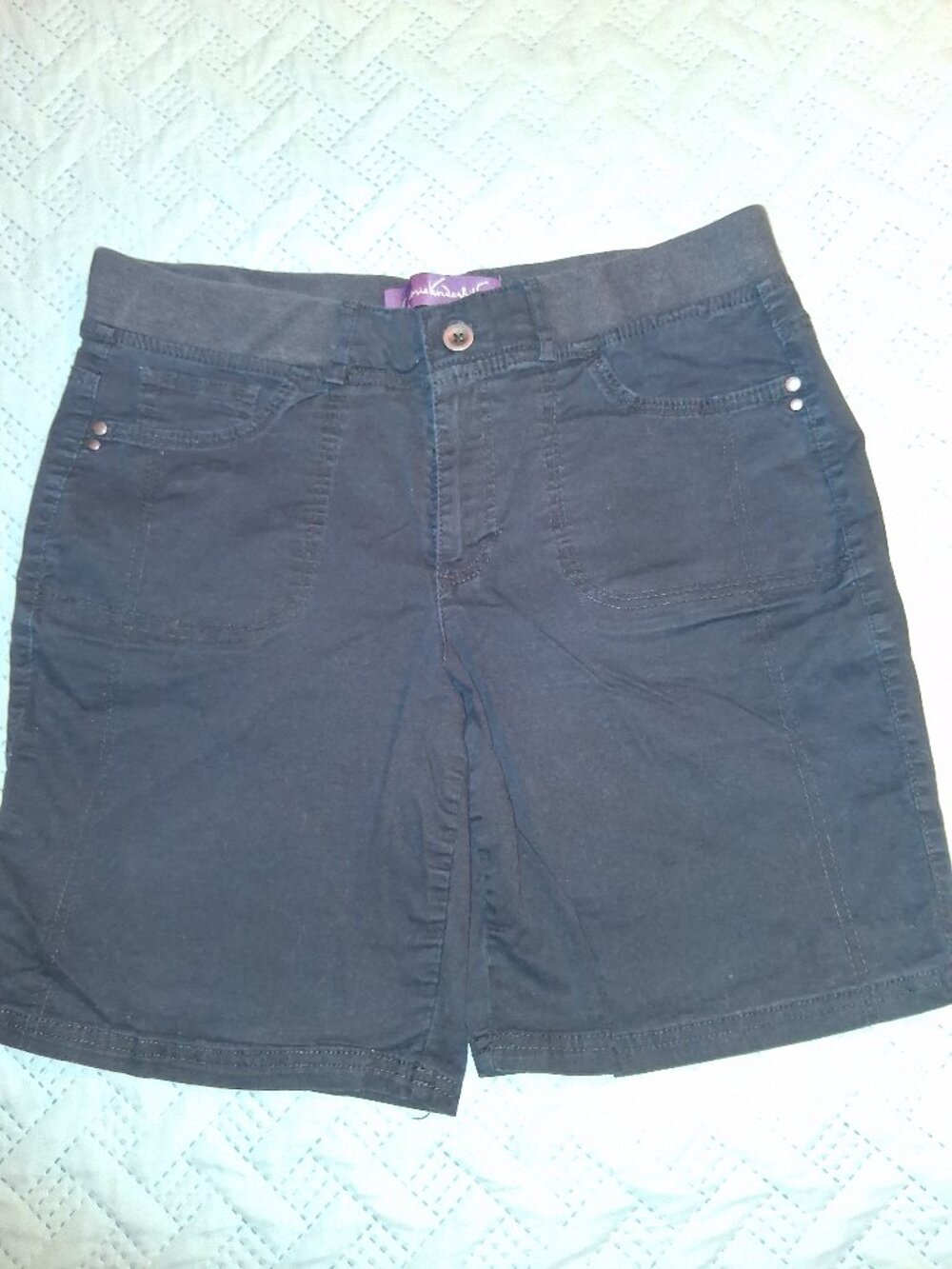 Great Condition! Gloria Vanderbilt Black Women's Shorts-size 12